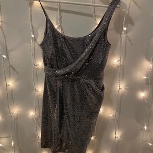 Jump Juniors Disco-Dot Drape-Front Dress